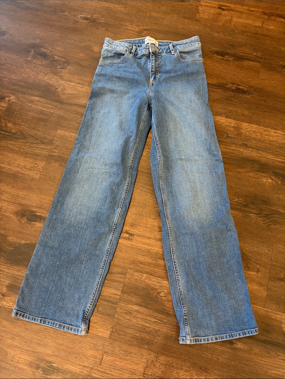 Abercrombie kids high rise wide leg 15/16 regular jeans